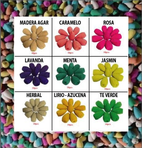 Incienceros de Flujo Inverso en Porcelana