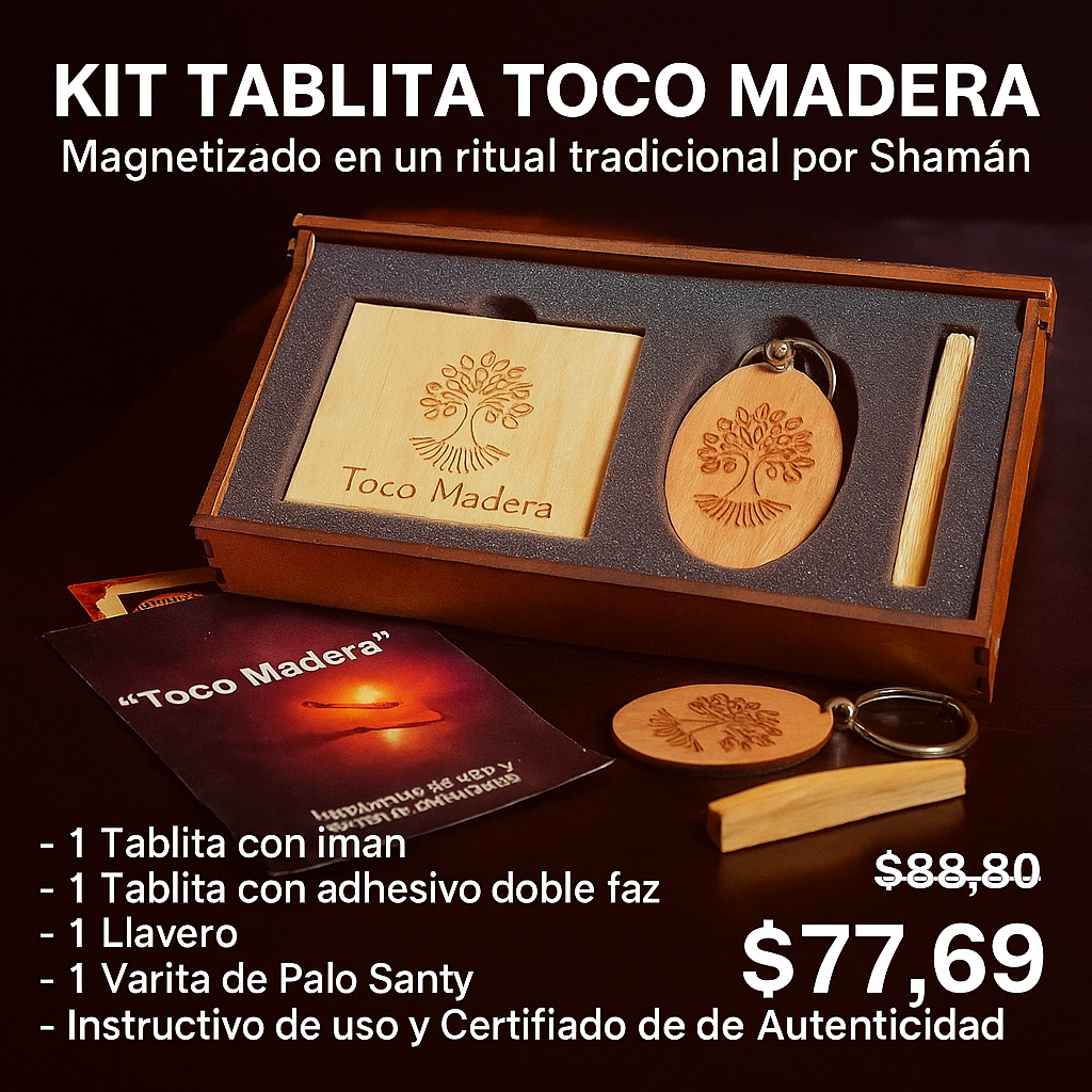 KIT TABLITA TOCO MADERA