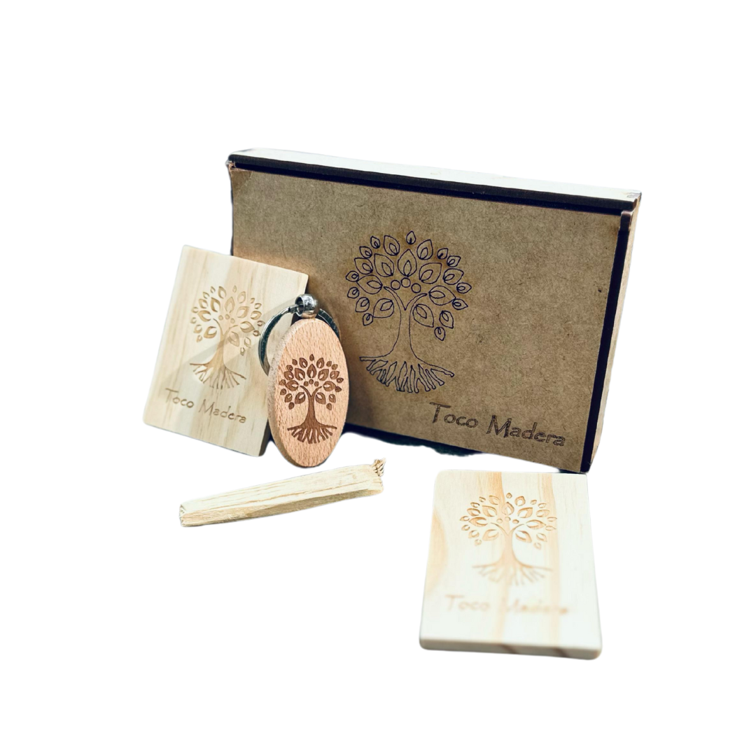 KIT TABLITA TOCO MADERA